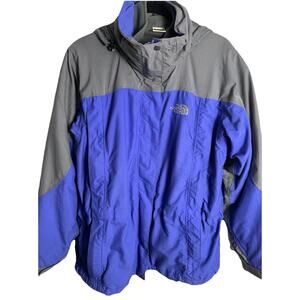 The North Face Jacket Womens Large Purple HyVent Ski Snow Hike Rain Coat Hooded